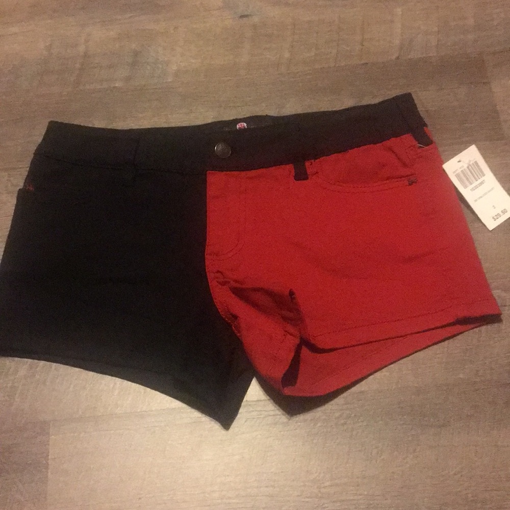 Red and Black Shorts